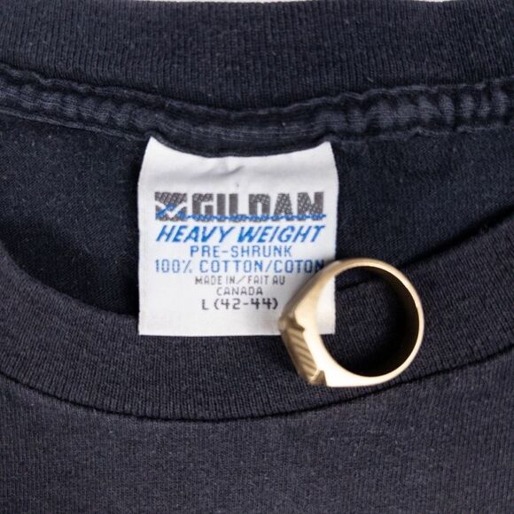 Vintage 1990s Hoover Dam 3D Print Shirt Large Single Stitch Black Arizona Nevada - Picture 5 of 9